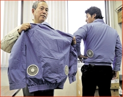 Nhật Bản sản xuất áo điều hòa nhiệt độ